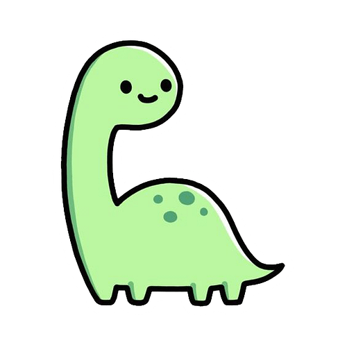 Baby Dino Premium Sticker Crafties